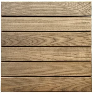 Thermally Modified Ash Deck Tile 2 X 2 ft